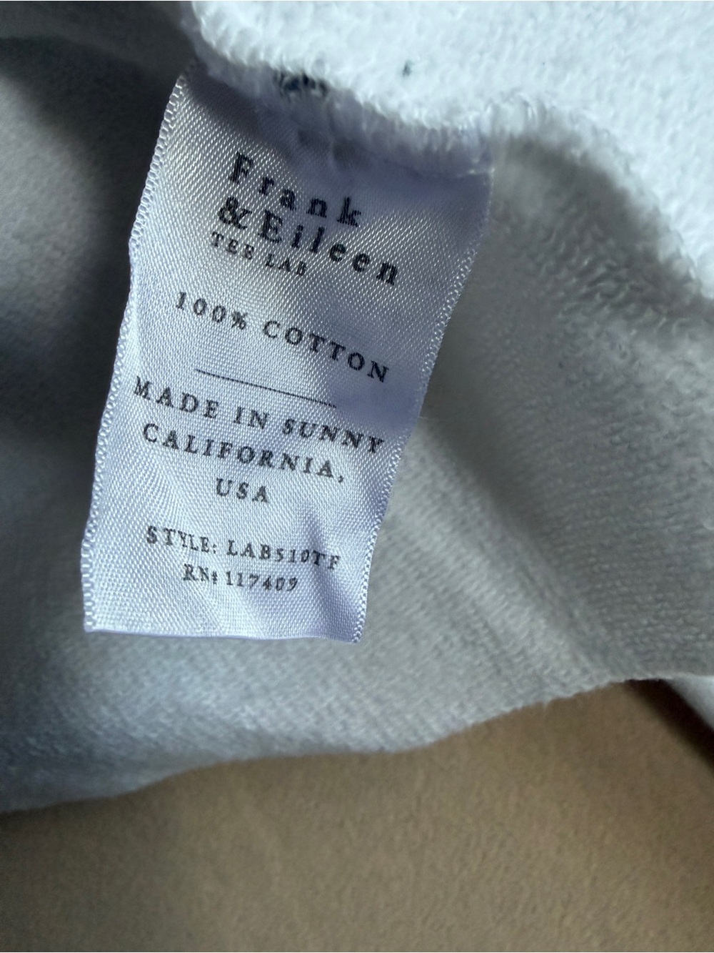 Frank and Eileen Patric Popover Henley Triple Terry White size M - Picture 4 of 14